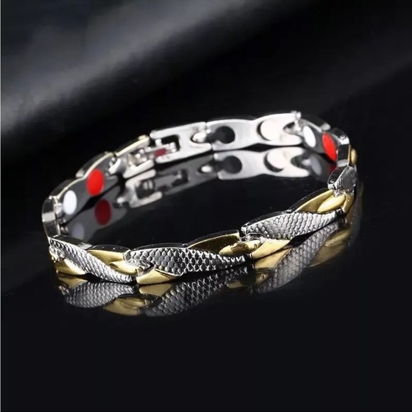 Magnetic Health Bracelet Carpal Tunnel Arthritis Bio Therapy Chronic Pain Relief - Picture 6 of 8